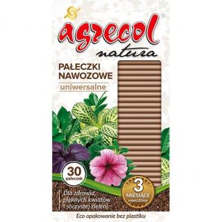 Agrecol Natura pałeczki nawozowe 30 sztuk uniwersalne