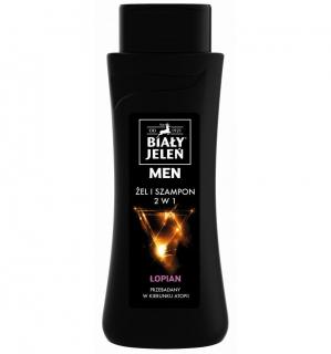 Biały Jeleń żel i szampon For Men 2w1 300ml łopian