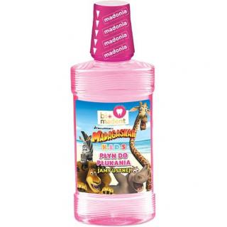 Bio Madent Kids płyn do płukania jamy ustnej 250ml Madagaskar