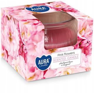 Bispol Aura świeca zapachowa sn69-367 Pink Flowers