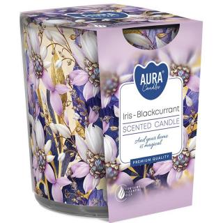 Bispol Aura świeca zapachowa sn72s-59 Iris-Blackcurrant