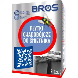 Bros płytki przeciw owadom do śmietników 2szt.