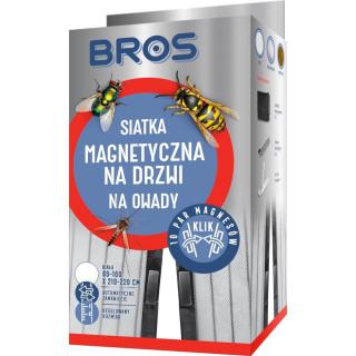 Bros siatka na drzwi magnetyczna 100x220 Biała