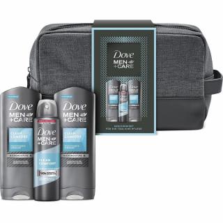 Dove Men + Care zestaw – kosmetyczka Clean Comfort (2x żel + dezodorant)