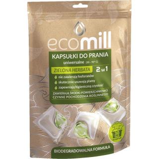 Ecomill Zielona Herbata kapsułki piorące 30 sztuk uniwersalne