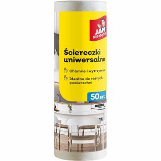 Jan Niezbędny ściereczki na rolce gładkie 50szt.