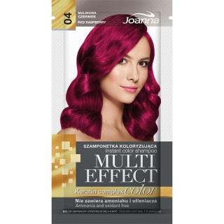 Joanna Multi Effect 04 malinowa czerwień szamponetka