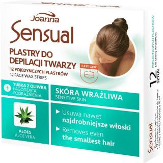 Joanna Sensual plastry do depilacji twarzy do skóry wrażliwej