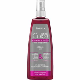 Joanna Ultra Color płukanka do włosów różowa 150ml spray