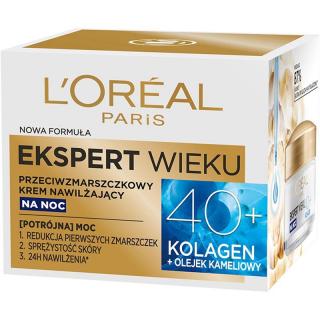 Loreal Ekspert Wieku 40+ krem przeciwzmarszczkowy na noc 50ml