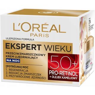 Loreal Ekspert Wieku 50+ krem przeciwzmarszczkowy na noc 50ml