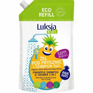 Luksja Kids szampon i żel pod prysznic 2w1 750ml Ananas