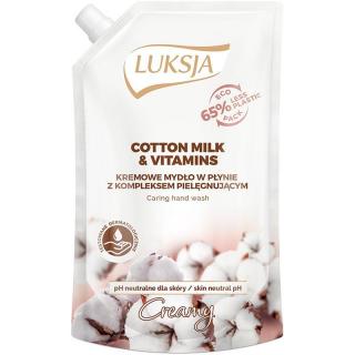 Luksja mydło w płynie creamy zapas bawełna 400ml