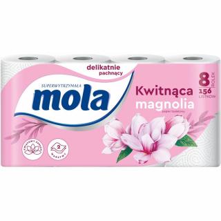 Mola Aroma papier toaletowy 2warstwowy Kwitnąca Magnolia 8 rolek