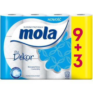 Mola Blue Dekor papier 9+3 sztuki