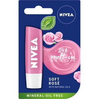 Nivea pomadka ochronna Soft Rose