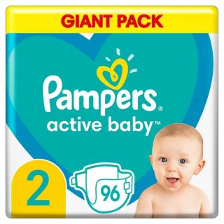 Pampers Active Baby pieluszki 2 96szt.