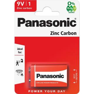 Panasonic 6F22 bateria cynkowo-węglowa 9V kostka