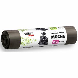 Service Pack worki na śmieci LD mocne 160L/10 szt. czarne