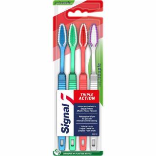 Signal Triple Action szczoteczki do zębów Soft 4 sztuki