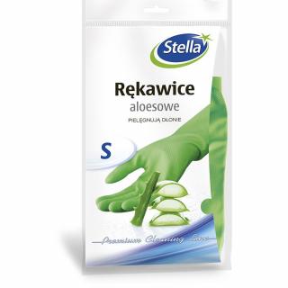Stella rękawice gumowe „S” z dodatkiem aloesu 1 para