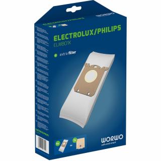 Worwo ELMB01 worki do odkurzaczy 4 sztuki Electrolux, Philips,AEG