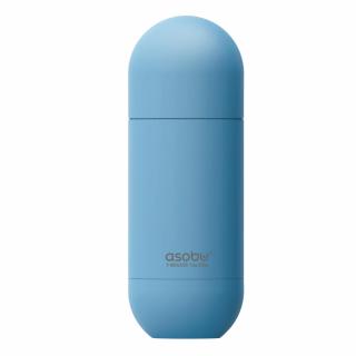 ASOBU Butelka termiczna SBV30 BLUE 420ml  0,42 L z miedzianą powłoką i kubkiem