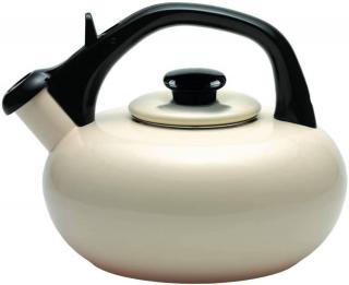GRANCHIO- Forchetto LUNA Czajnik emaliowany  Kremowy 2.5L