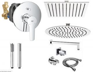 GROHE START  ZESTAW PODTYNKOWY NATRYSKOWY DESZCZOWNICA 25 Chrom 23558002