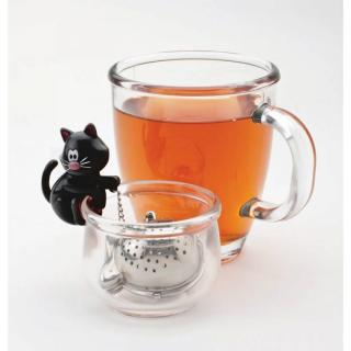 Zaparzacz do herbaty CAT  z miseczką MSC 10065-BIAŁY