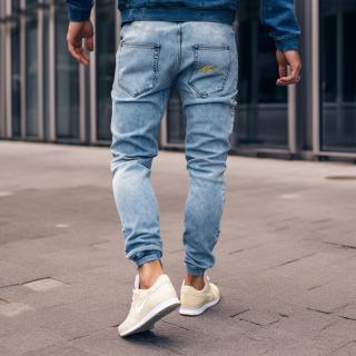 Big Paris Classic Pocket Spodnie Jeans Jogger  [light acid]