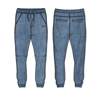 Pazy Spodnie Jeans Jogger