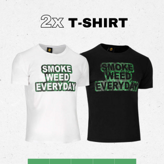 Zestaw 2x Koszulka Smoke Weed Everyday