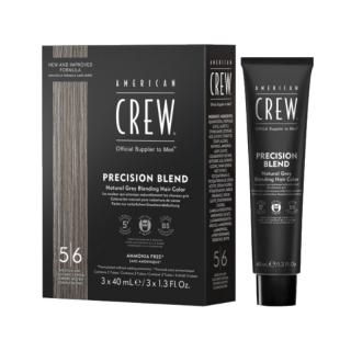 American Crew Precision Blend, Odsiwiacz dla mężczyzn, 5-6 Medium Ash - Ciemny Blond, 3 x 40ml