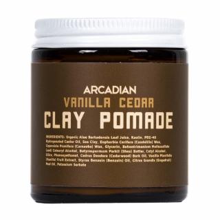 ARCADIAN Vanilla Cedar Clay Pomade - Pomada do włosów, na bazie glinki, 115g