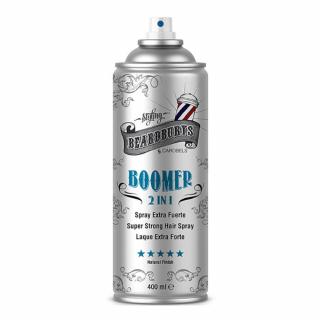 Beardburys Lakier do włosów Boomer 2w1, bardzo mocny, 400ml