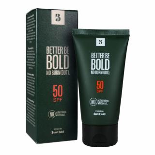 BETTER BE BOLD Invisible Sun Fluid SPF50 Ochronny krem do twarzy i łysej skóry głowy, matujący, 50ml