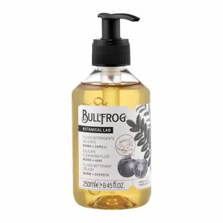 BULLFROG Botanical Delicate Cleansing Fluid - Delikatna emulsja oczyszczająca do brody i włosów, 250ml