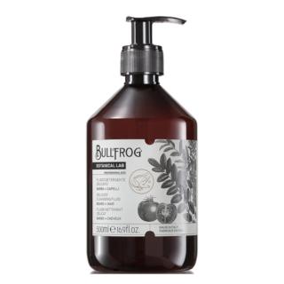 BULLFROG Botanical Delicate Cleansing Fluid - Delikatna emulsja oczyszczająca do brody i włosów, 500ml