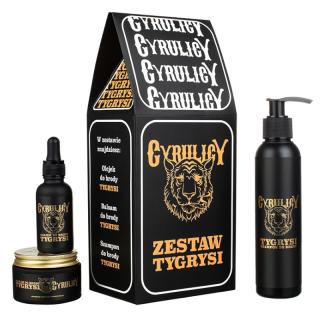 Cyrulicy Zestaw do brody Tygrysi (olejek, balsam, szampon do brody)