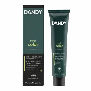 DANDY Hair Color Cover Krem koloryzujący do włosów dla mężczyzn Nr 2 Brąz, bez amoniaku, 60ml