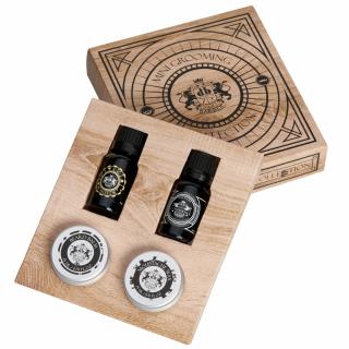Dear Barber Mini Grooming Collection Zestaw do brody (Balsam + Olejek + Wosk do wąsów + Woda toaletowa)