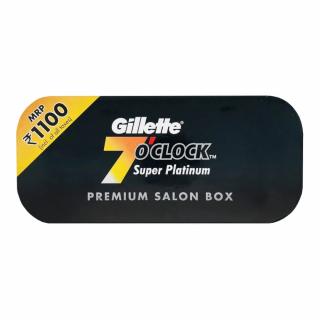 Gillette 7 O’clock Super Platinum Premium Box Żyletki 10x10 sztuk