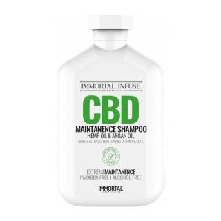 IMMORTAL CBD Shampoo Nawilżający szampon do włosów z olejem konopnym i arganowym, 500ml