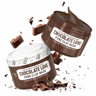 IMMORTAL Clay Mask Chocolate Love - Glinkowa maska do twarzy, 300ml