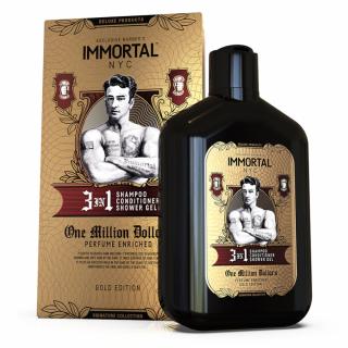 IMMORTAL One Million Dollars 3in1 Szampon, odżywka i żel pod prysznic, 500ml