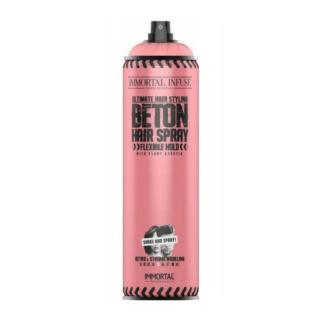IMMORTAL Pink Beton Flexible Hold Spray Matowy Lakier do włosów, 500ml