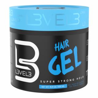 L3VEL3 Super Strong Hair Gel - Bardzo mocny żel do włosów, 500ml