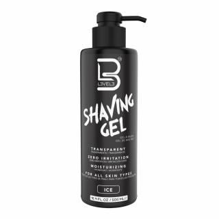 L3VEL3 Transparent Shaving Gel Ice - Przezroczysty żel do golonia, 500ml