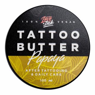 LOVEINK Tattoo Butter Papaya - Masło do pielęgnacji tatuażu, 100ml